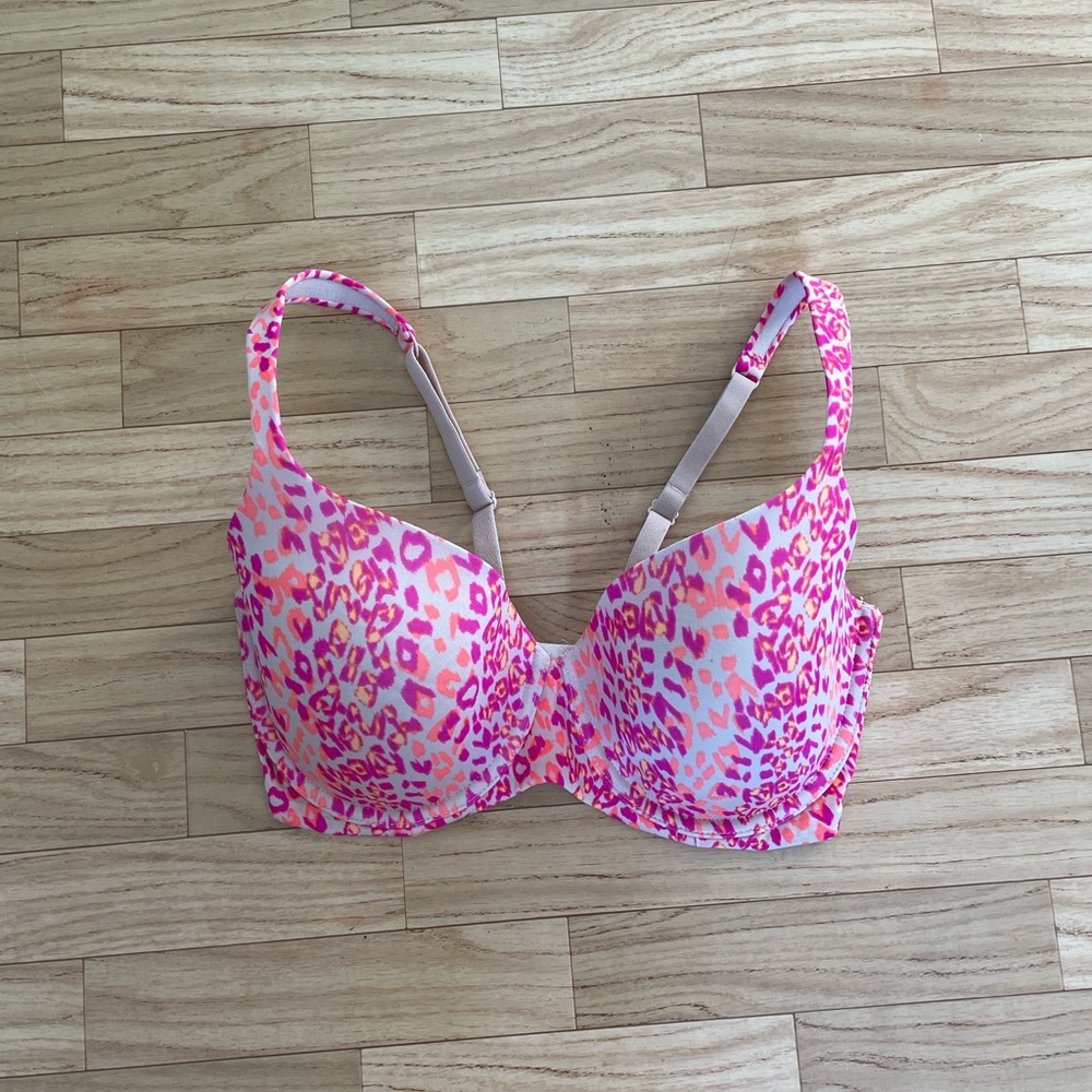 Pink Leopard Print La Senza 32DD Bra